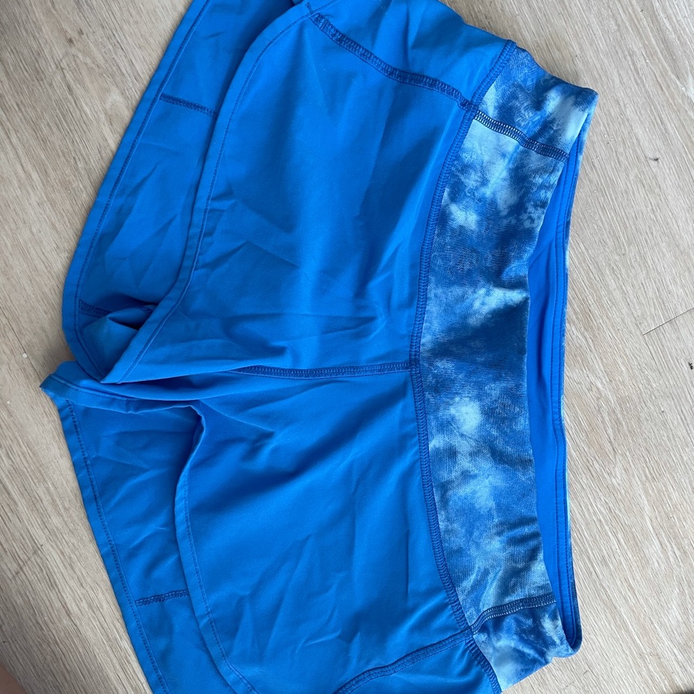 lulu lemon blue shorts